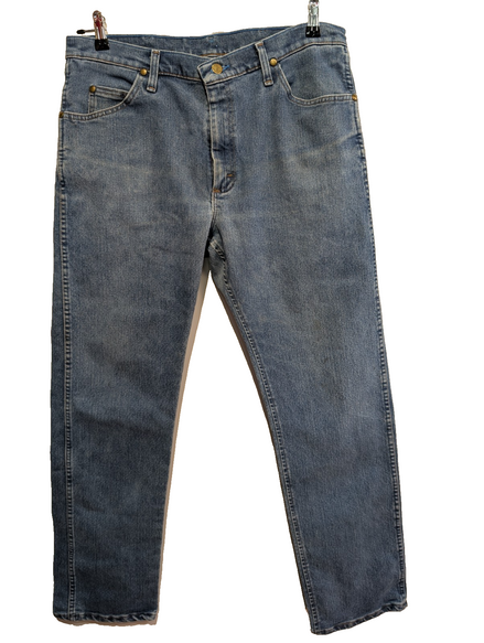 Jean Wrangler A102 Vintage Regular Fit Homme W36 L34 Bleu Denim Classic Straight