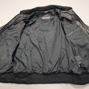 Veste Members Only café racer vintage 80's cuir noir taille S [42] #2c
