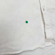 Chemise Armani Exchange LG 100% Lin Blanche 2 Poches Manches Retroussables