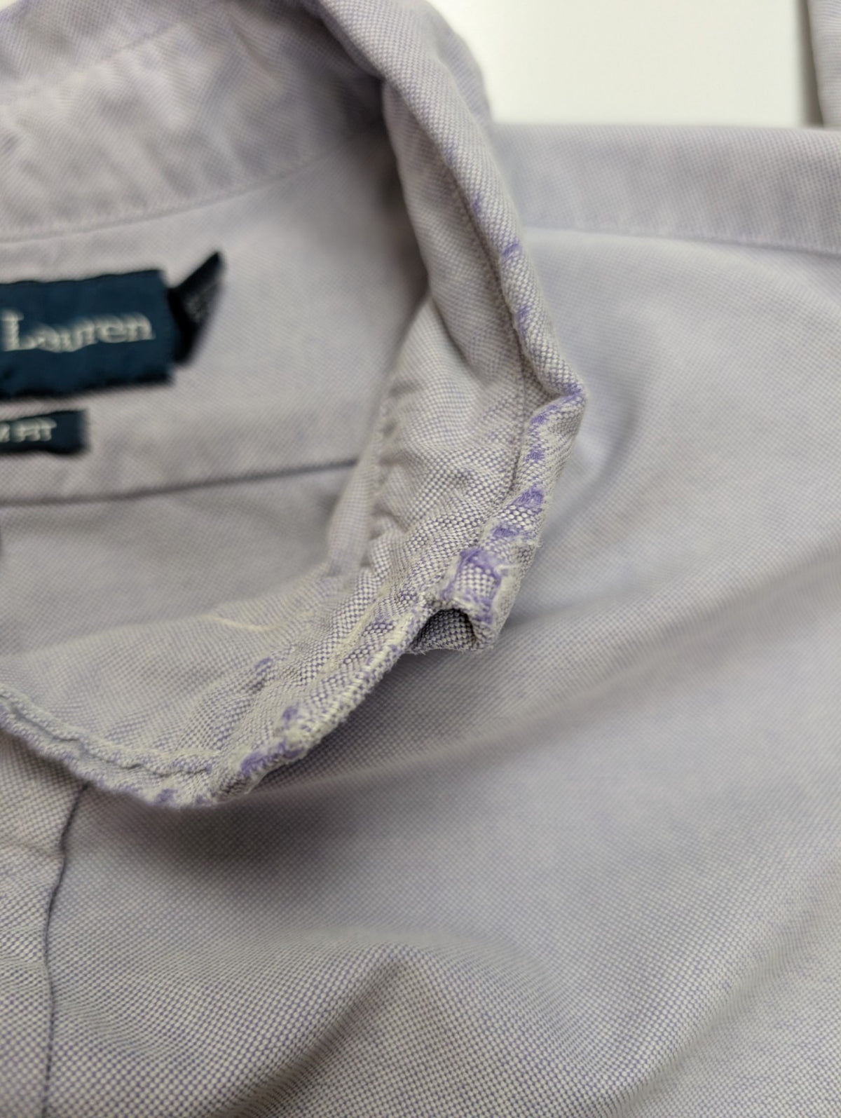 Chemise Ralph Lauren L Lilas Oxford Custom Fit Shirt Button Down Manches Longues