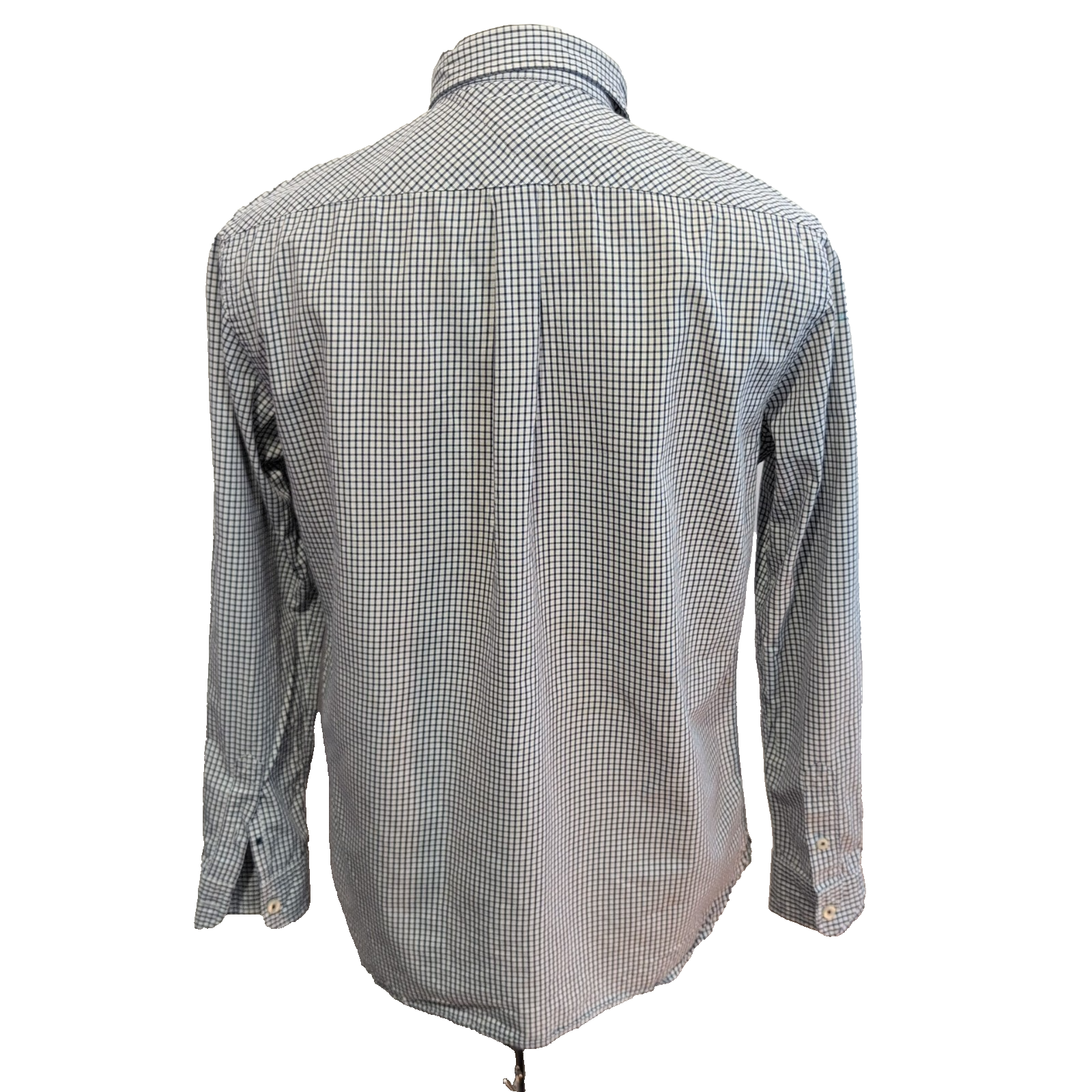 Chemise Tommy Hilfiger à Carreaux Bleu Foncé et Blanc 1 Poche - Taille L