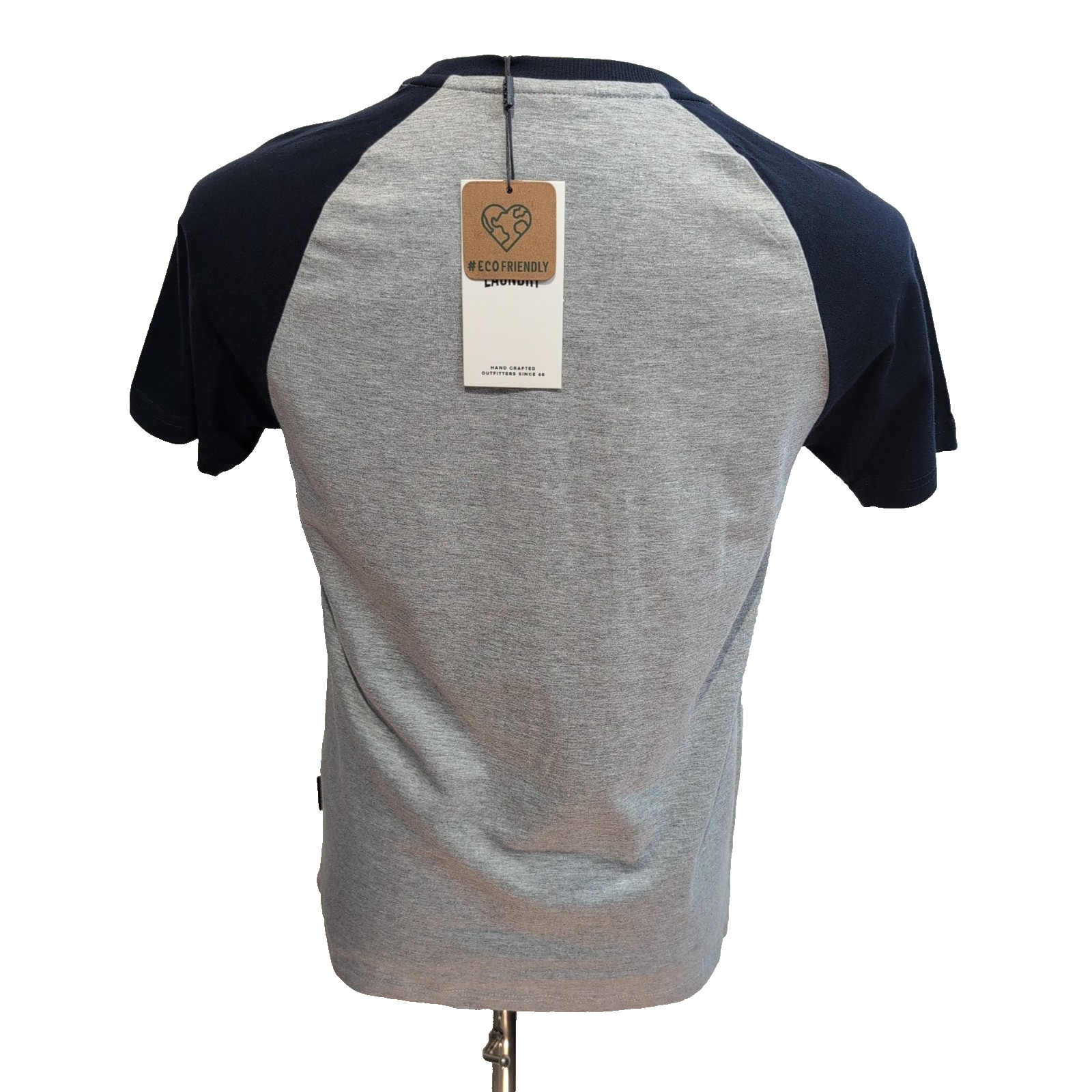 T-shirt Tokyo Laundry Taille S Gris Bleu Baseball 100% Coton Neuf Étiquette