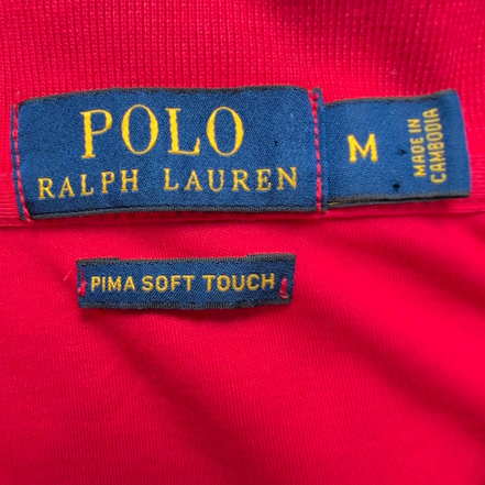 Polo Ralph Lauren Homme M Rouge Logo Marron Polo Manches Courtes