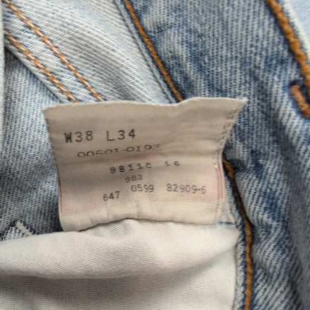 Levi’s 501 Jean Homme W30 L30 Bleu Clair Vintage W38 L34