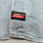 Chemise Dickies L Jean Bleu 100% Coton Poche Stylo Workwear manches longues