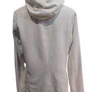 Veste Polaire Microfibre Blanche femme avec Capuche - Taille XL