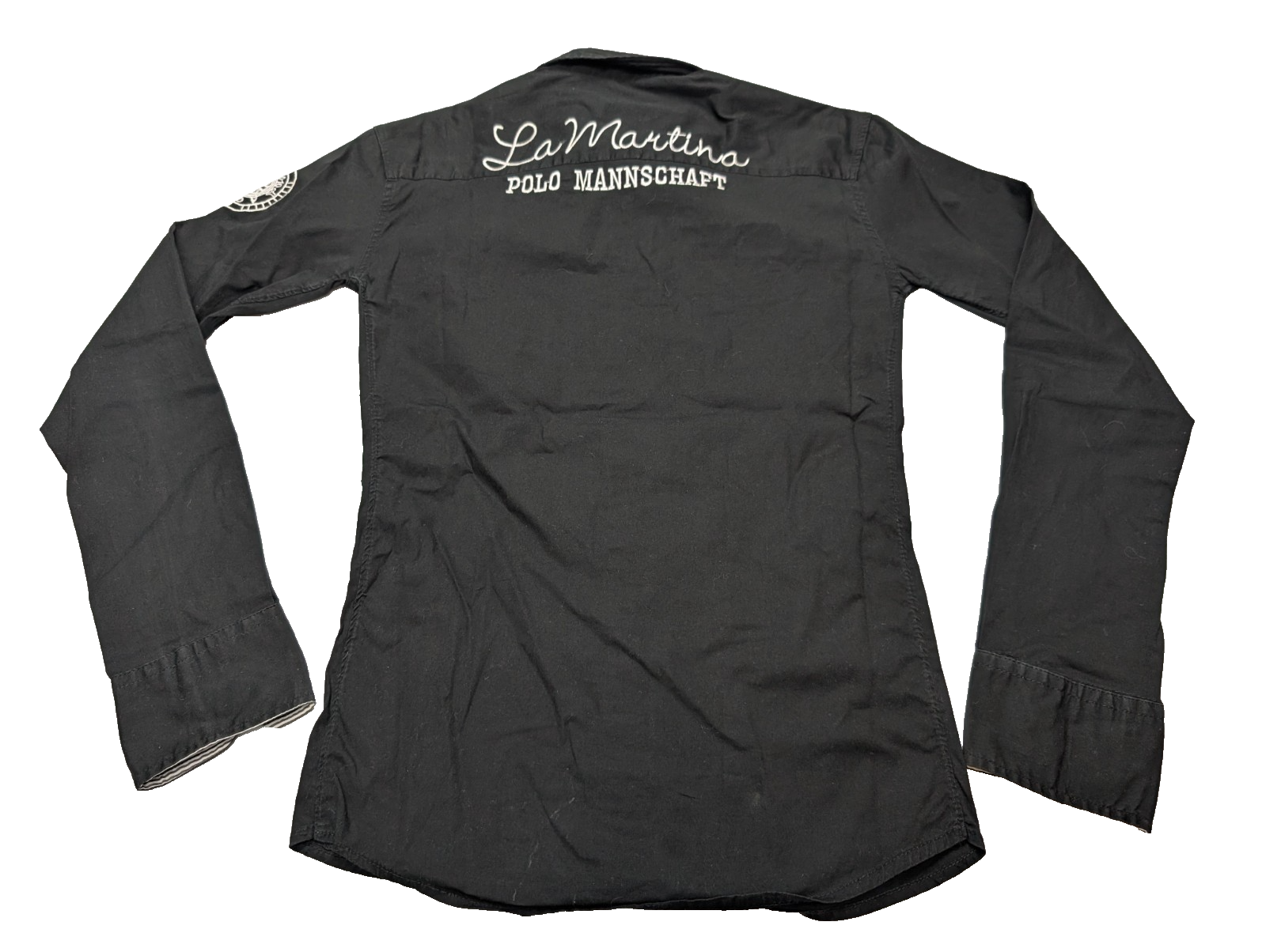 Chemise La Martina x Porsche Noire Stretch - Taille S (Coupe ajustée)