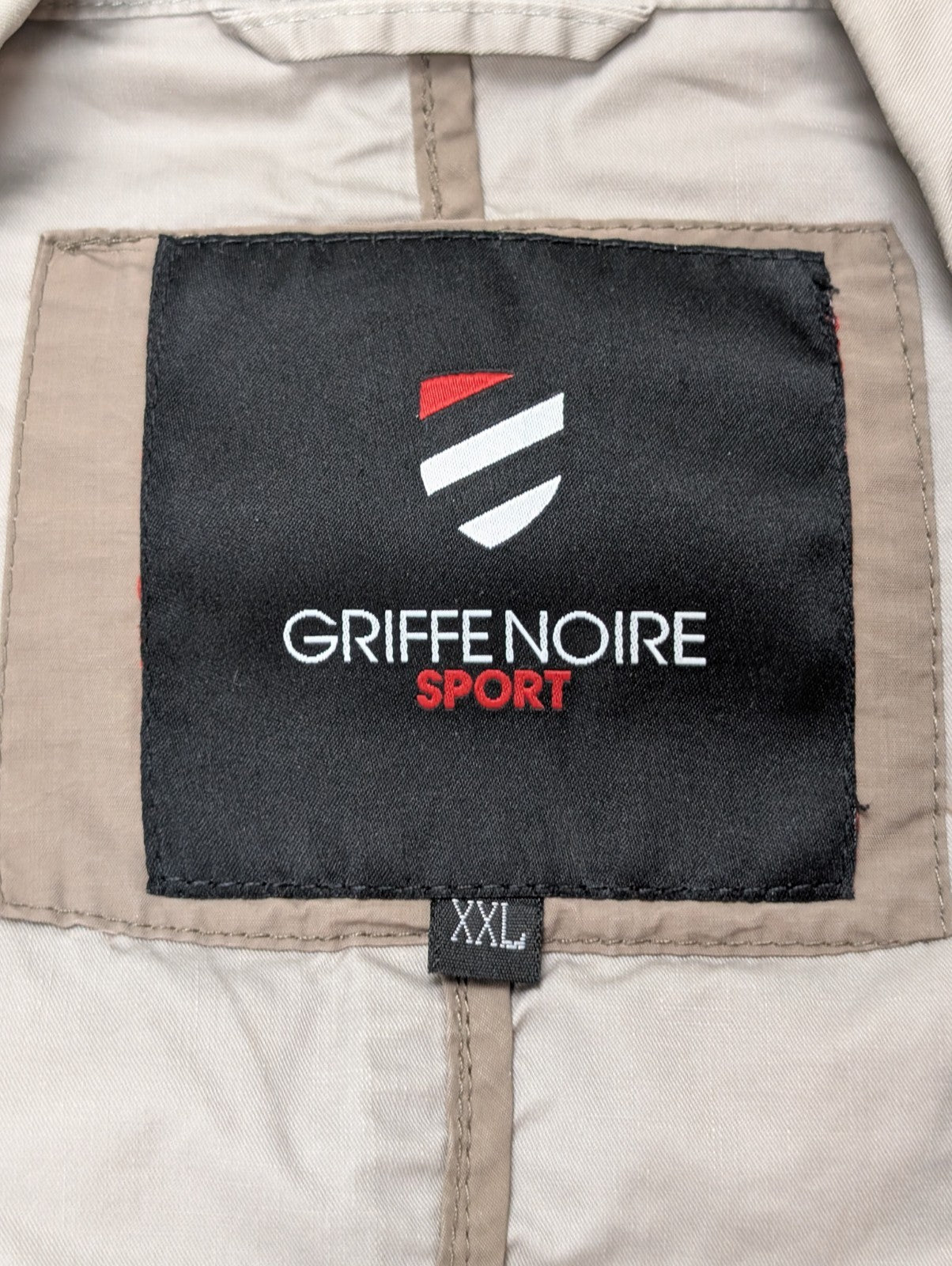Veste Harrington Griffe Noire Sport Crème XXL Homme Blouson Vintage Chic Casual