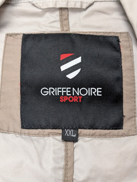 Veste Harrington Griffe Noire Sport Crème XXL Homme Blouson Vintage Chic Casual