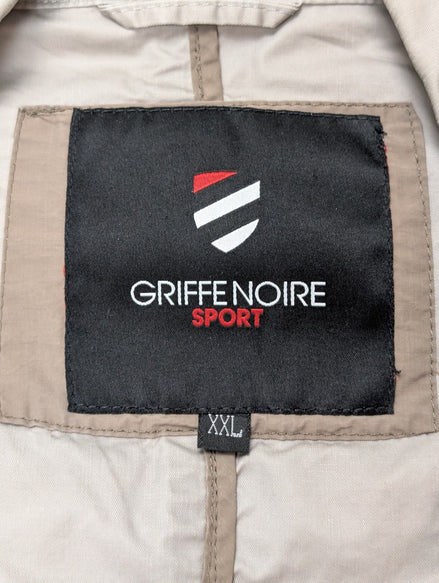 Veste Harrington Griffe Noire Sport Crème XXL Homme Blouson Vintage Chic Casual