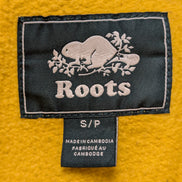 Sweat à capuche Roots Jaune et Gris Logo Poitrine Taille S