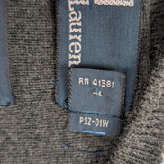 Pull Sweat Polo Ralph Lauren Col Rond Gris Foncé S Logo Vert | 541WSR