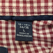 CHEMISE TOMMY HILFIGER L XL Bordeaux Carreaux Stretch Regular Fit