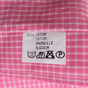 Chemise Peter & Sons New York L Rose Carreaux 100% Coton Neuve Sans Étiquette