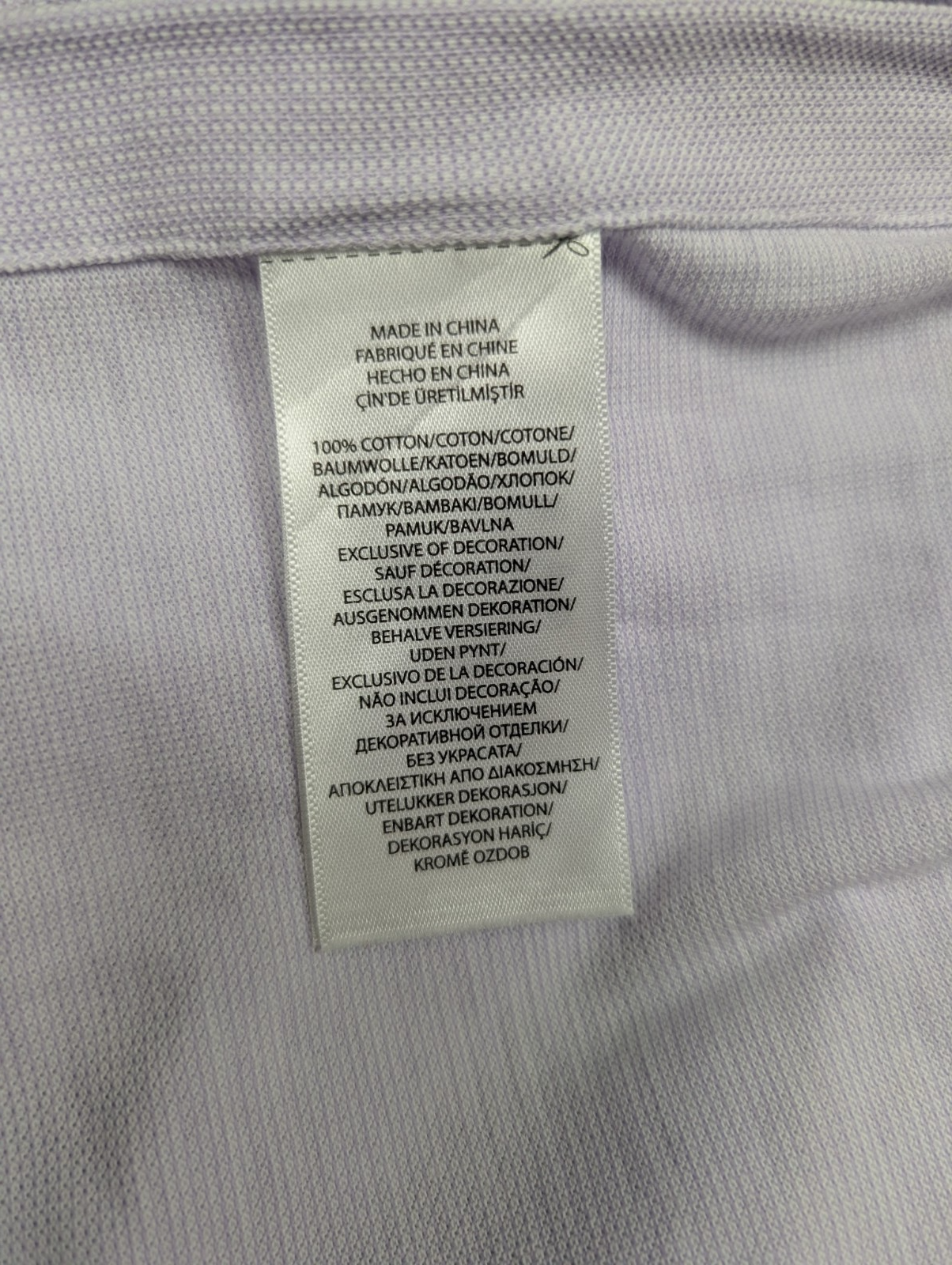 Chemise Ralph Lauren lila violet pâle manches longues taille XXL #2812