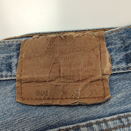Levi’s 501 Jean Homme W33 L31 Bleu Clair Vintage Pantalon Bouton