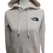 The North Face Sweat à Capuche Blanc - Grand Logo Carré au Dos - Taille XL Femme