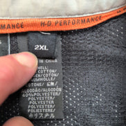 Chemise Harley Davidson 2XL Grise Manches courtes Ventilée Tête de Mort 2 Poches