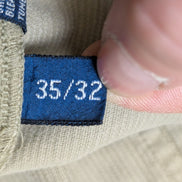 Pantalon Velours Fin Cargo Polo Ralph Lauren W35 L32 Crème Très Bon État
