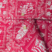 Chemise Hawaïenne Reyn Spooner M Made in Hawaii Rouge Motifs Coton