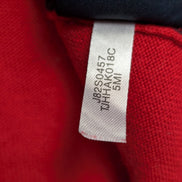 Pull Femme Tommy Hilfiger Col V Losanges Rouge - Détails Dorés  Taille L