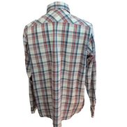 Chemise WRANGLER Western à Carreaux avec Poches Manches Longues - Taille L