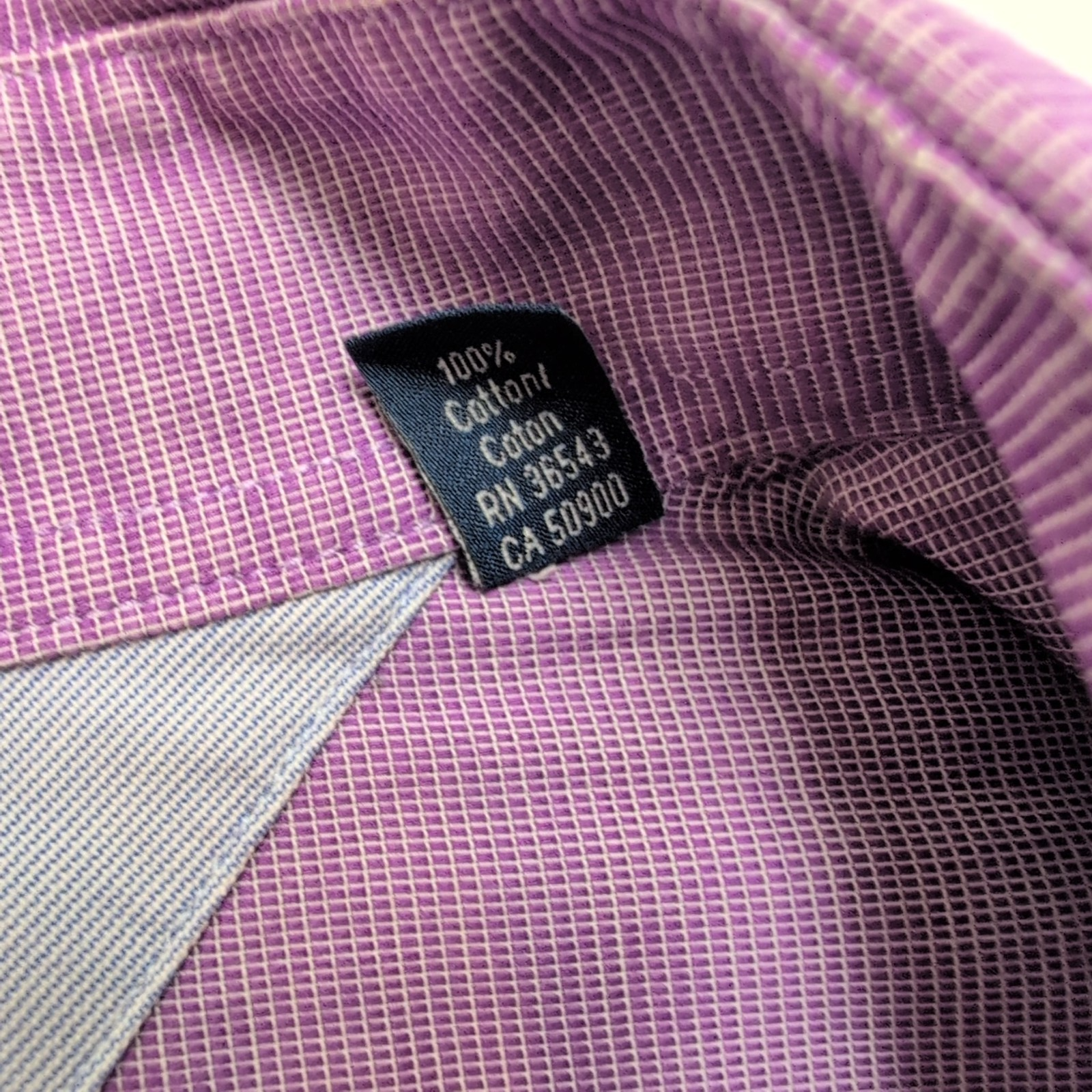 Chemise Tommy Hilfiger Violette Manches Longues 1 Poche - Taille L/XL