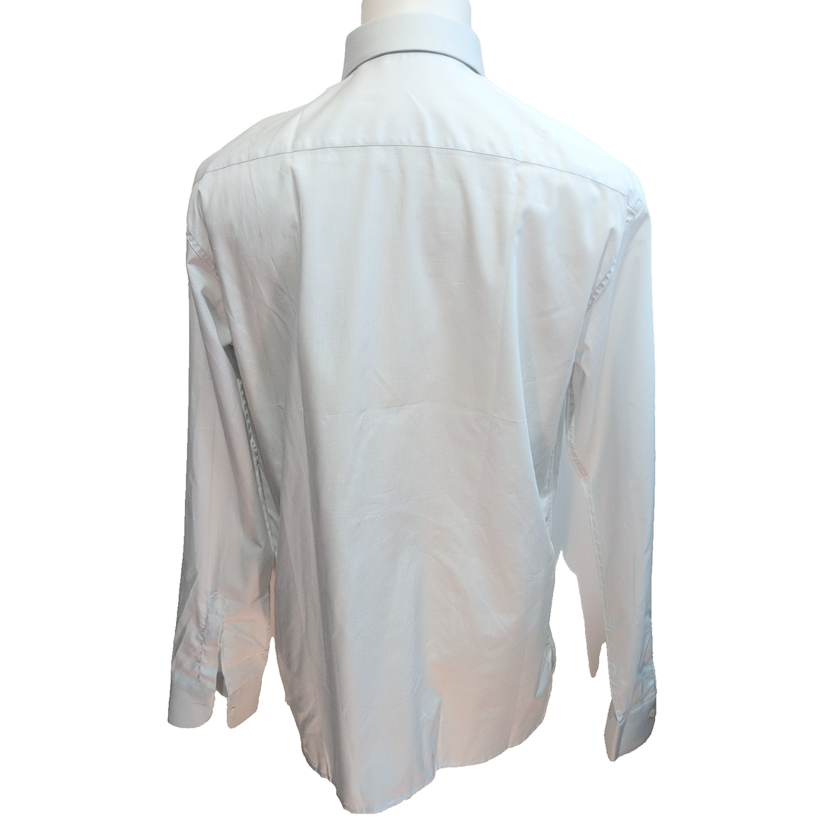 Chemise Ingram Made in Italy L Gris Clair 100% Coton Neuve Sans Étiquette