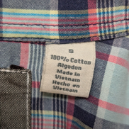 Chemise manches courtes Dockers à carreaux taille S #179msch