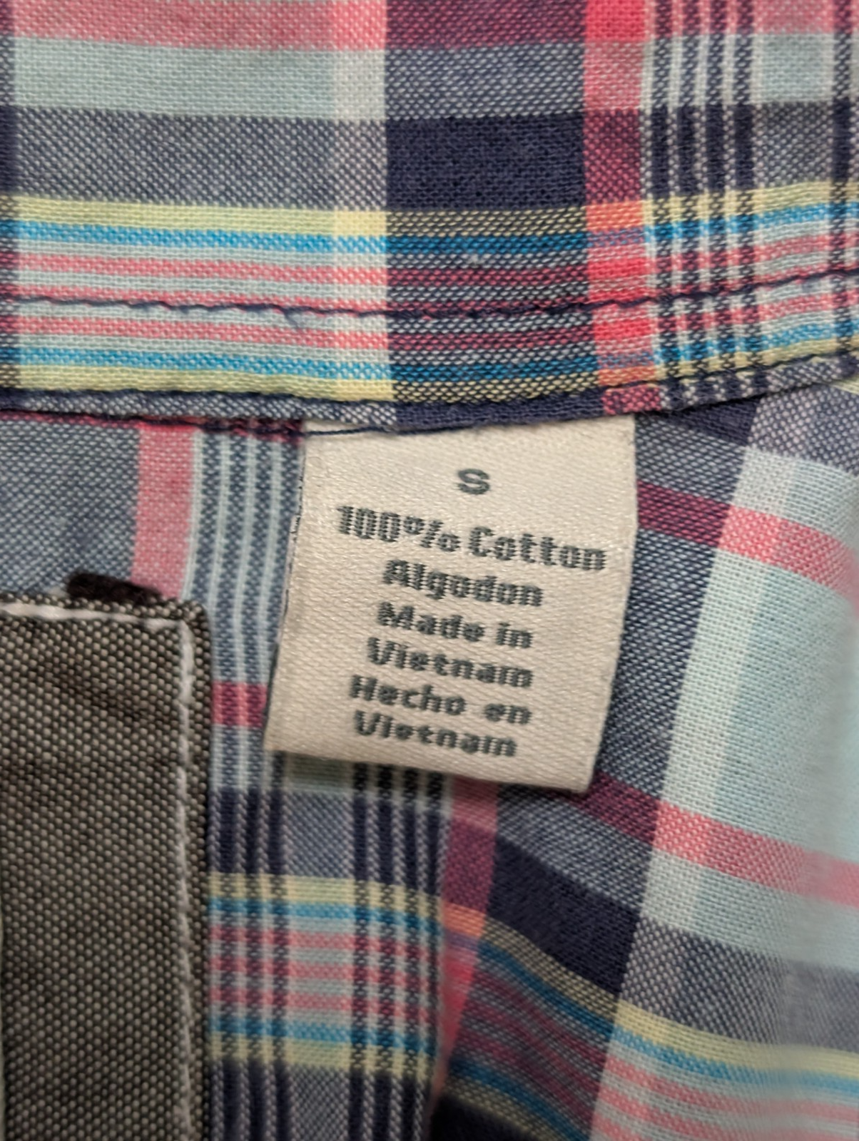 Chemise manches courtes Dockers à carreaux taille S #179msch