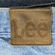 Jean Lee Homme Vintage Bleu Clair W32 L32 Denim Robuste Pantalon Droit