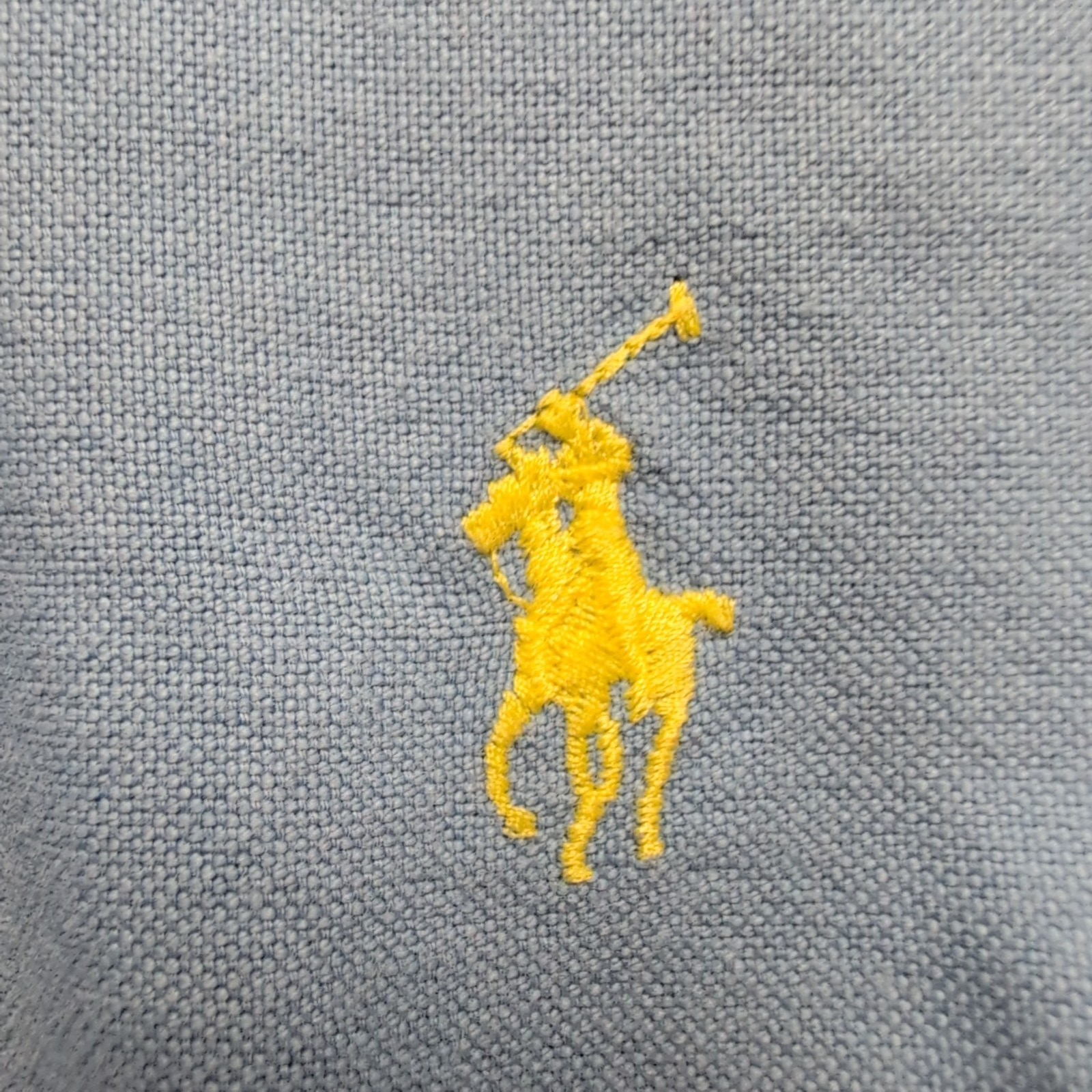 Chemise Polo Ralph Lauren XL Bleue Shirt Button Down Manches Courtes QR code