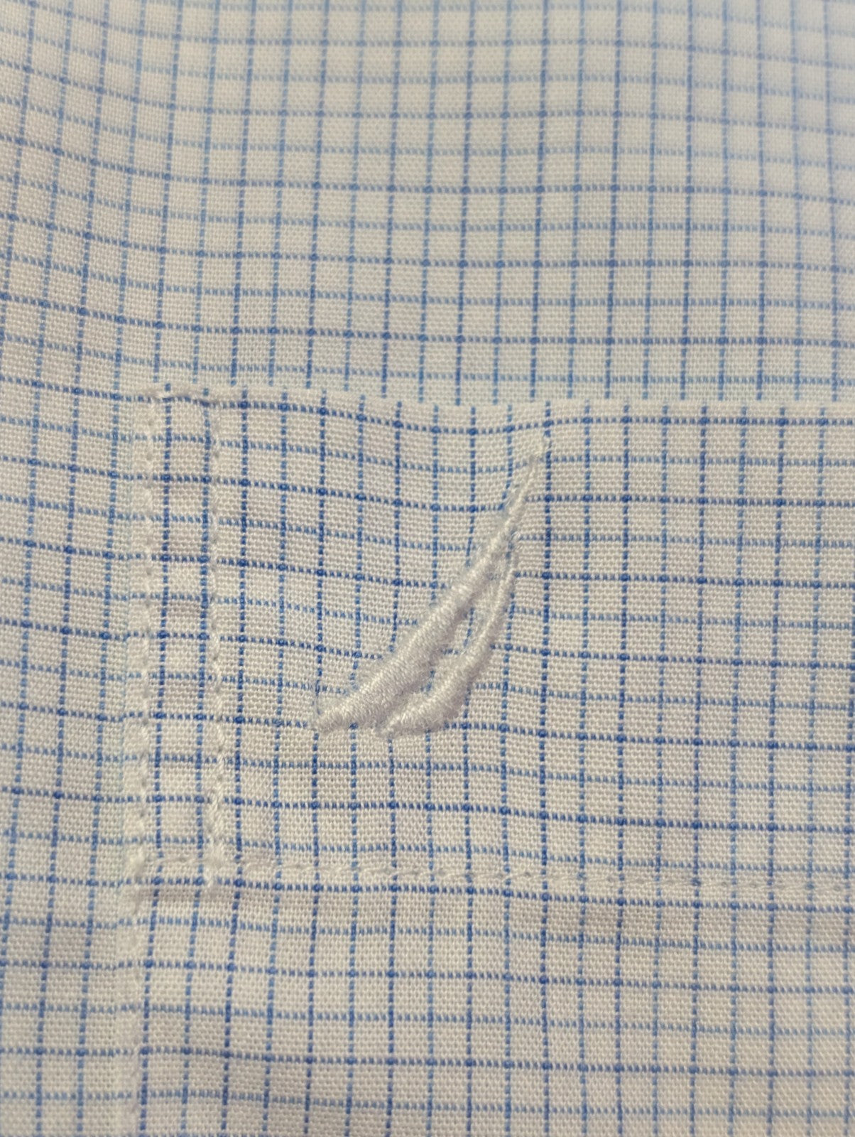 Chemoise Nautica bleu petits carreaux taille XXL #131msch