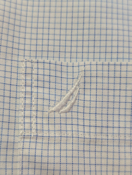 Chemoise Nautica bleu petits carreaux taille XXL #131msch