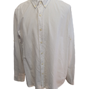CHEMISE LEVI'S Lin Coton Blanche XXL TG Homme Unie Col Boutonné