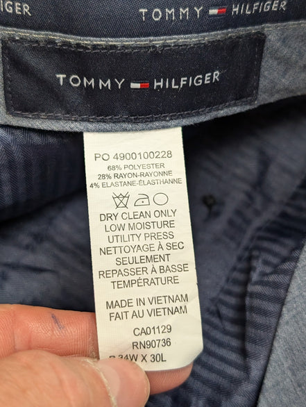 Pantalon de costume Tommy Hilfiger stretch noir taille W34xL30 / 44FR