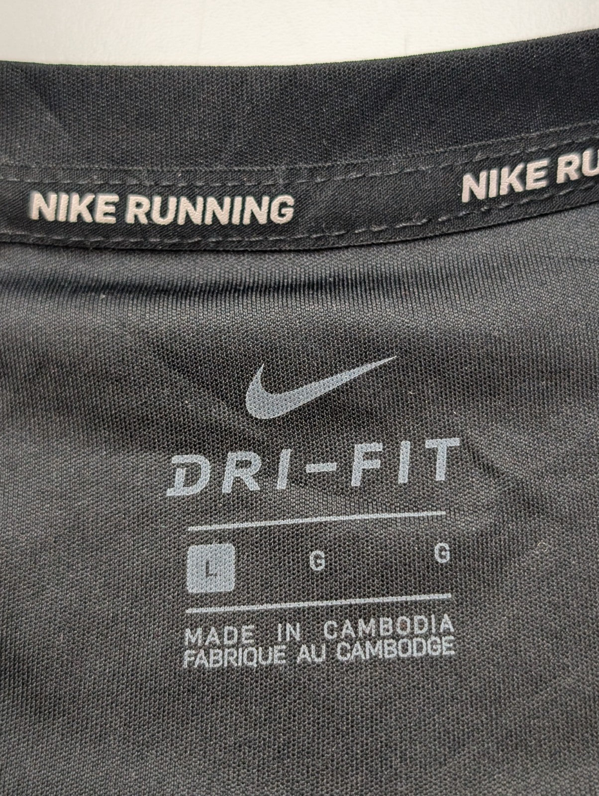 Haut Nike Running Dri-Fit Femme Noir Manches Longues Taille L