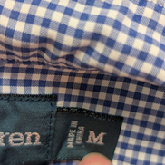 Chemise Polo Ralph Lauren Shirt Blake XL Vichy Bleu Logo Marine Button Down