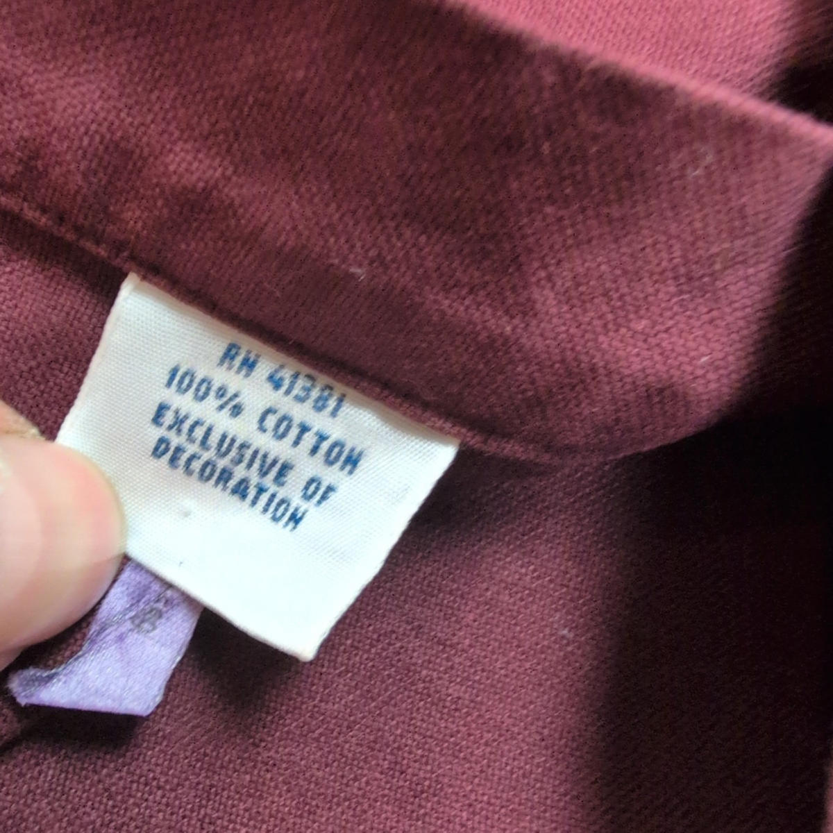 Chemise Ralph Lauren L bordeaux uni logo vert foncé 100% coton manches longues