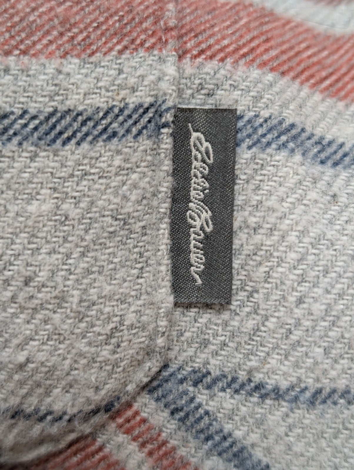 🔥 CHEMISE FLANELLE EDDIE BAUER S (P) MOTIF AZTÈQUE TRIBAL BOUTONS GRAVÉS