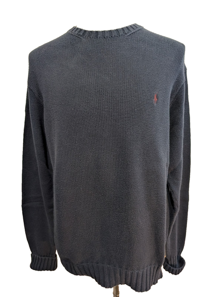 ➜ Pull POLO Ralph Lauren Maille Dense Bleu Marine Col Rond - Taille L