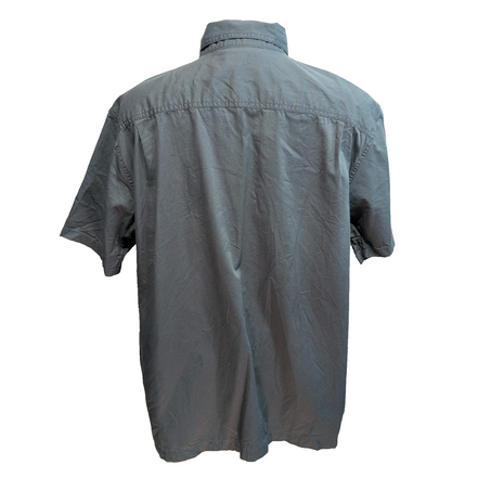Chemise Harley Davidson XL Verte Manches courtes 2 Poches Logo Brodé