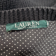 Pull Lauren Ralph Lauren Femme XXL Noir Coton Col Rond Nœud à Pois