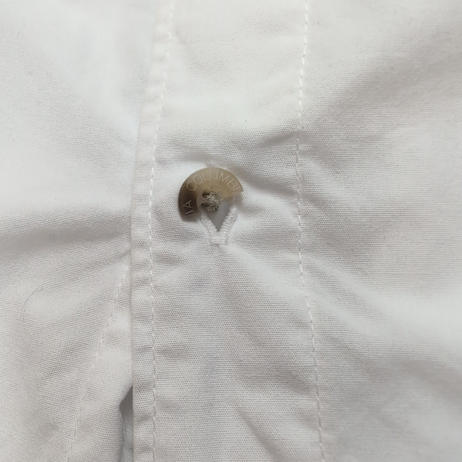Chemise COLUMBIA PFG Homme XL Blanche Manches Courtes 4 Poches Texas A&M