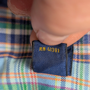 Chemise Polo Ralph Lauren Shirt L Bleu Carreaux Oxford Button Down Coton