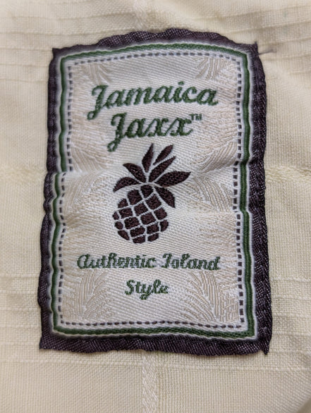 Chemise hawaïenne soie jaune Jamaica Jaxx manches courtes taille XL