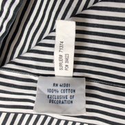 Chemise Ralph Lauren XXL Rayures Noir Blanc Logo Noir Button Down Shirt Coton