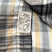 Chemise Levi's Vintage Carreaux Jaune / Noir Taille M manches longues