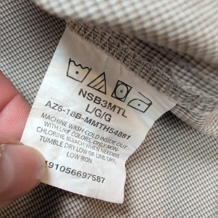 Chemise Wrangler randonnée marron carreaux poches manches courtes taille XL