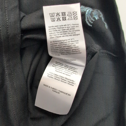 T-shirt Barbeux BBX XS Oversize Noir Coton Épais Neuf avec Étiquette